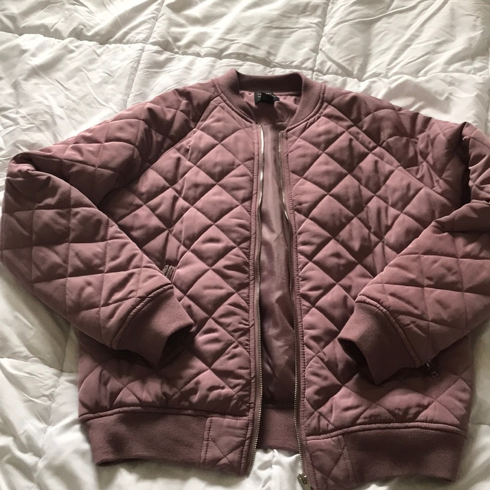 Mauve quilted jacket